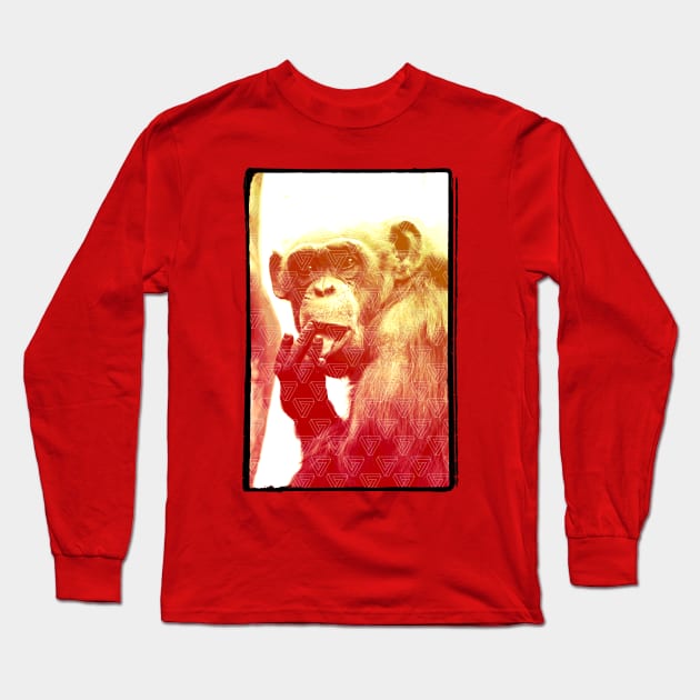 licking ape Long Sleeve T-Shirt by CheesyB